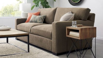 Диван Фиеста Мебель Непал велюр Vivaldi 04 кремовый Длина 215 см