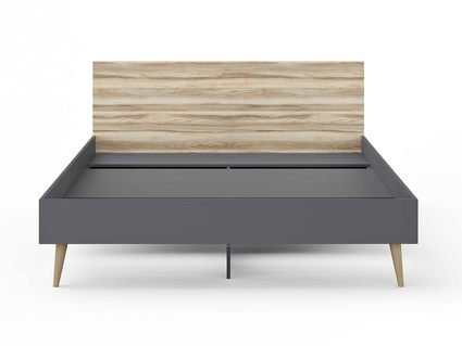Кровать Сонум Ines Ясень ориноко + графит 160х200