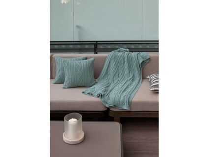 Плед Luxberry LUX 67 серо-зелёный 150х200