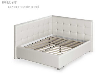 Кровать Nuvola Sabina угловая Velutto 14 180х200