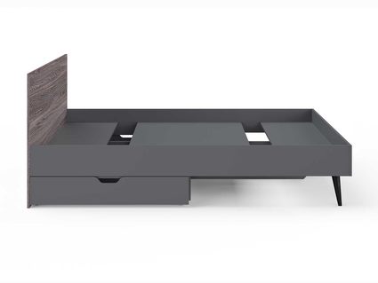 Кровать Сонум Ines Ясень анкор + серый 140х190