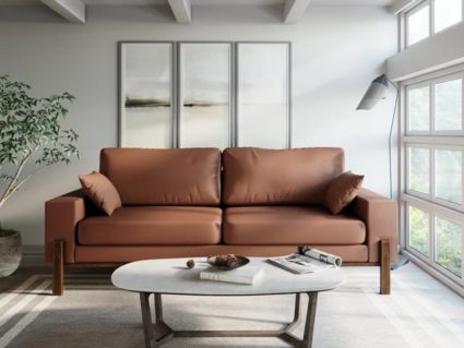 Диван Арско Хангель трехместный коричневый