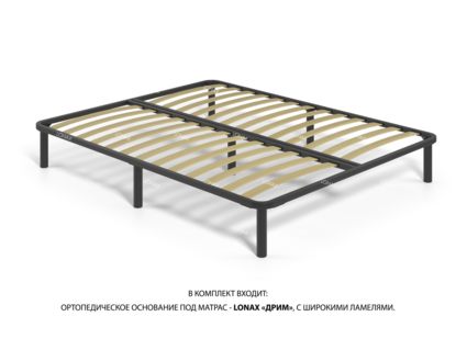 Кровать Lonax Венеция велюр Dolly-17 (с основанием) 200х195