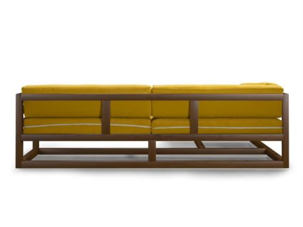 Диван Арско Магнус угловой трехместный желтый Длина 250 см