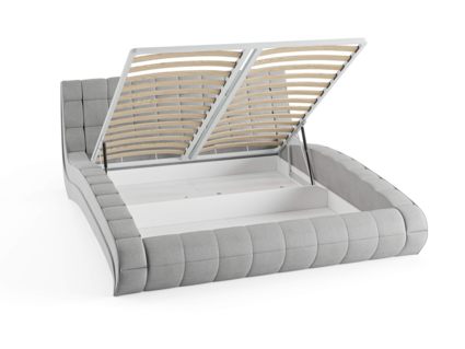 Кровать Сонум Milano Рогожка Мокко (с подъемным механизмом) 160х200