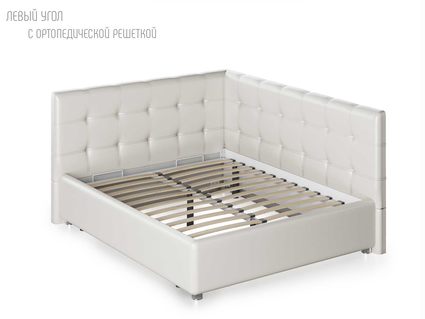 Кровать Nuvola Sabina угловая Velutto 14 180х200