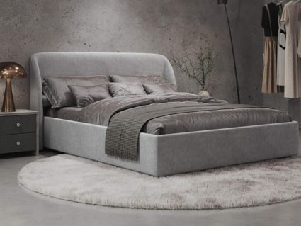 Кровать Сонум Nicole Микровелюр Оливковый 200х200