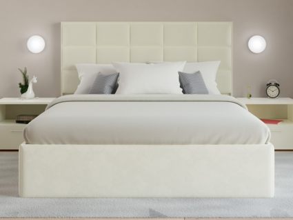 Кровать Lonax Адель велюр Dolly-8 (с основанием)