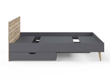 Кровать Сонум Ines Ясень ориноко + графит 160х200