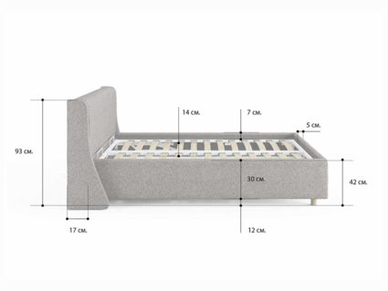 Кровать Сонум Barcelona Кашемир Горчичный