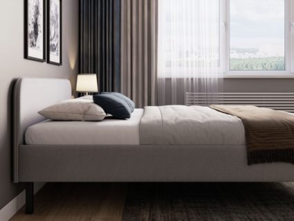 Кровать Сонум Hanna Багама серый 140х200