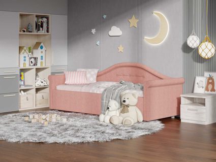 Кровать Сонум Maria Кашемир Бежевый (с подъемным механизмом) 90х190