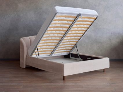 Кровать Сонум Valencia Рогожка Графит (с подъемным механизмом) 140х190