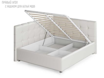 Кровать Nuvola Sabina угловая Velutto 22 (с подъемным механизмом) 160х190