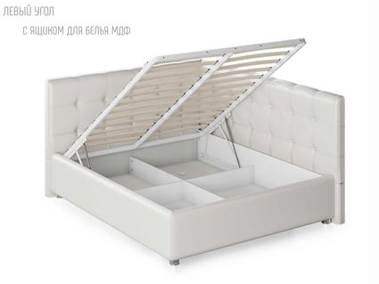 Кровать Nuvola Sabina угловая Velutto 14 (с подъемным механизмом) 90х190