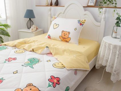 Комплект постельного белья Софи де Марко Смайл (желтый) с одеялом 1,5-спальный