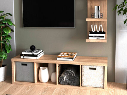 Стеллаж Гуд Лакк Фора 4Л беленый дуб