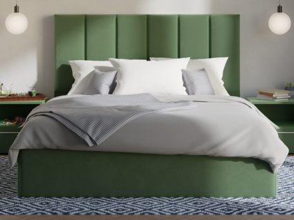 Кровать Lonax Милана велюр Dolly-17 (с основанием)