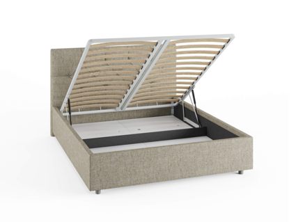 Кровать Сонум Bari Кашемир Серый (с подъемным механизмом) 180х190