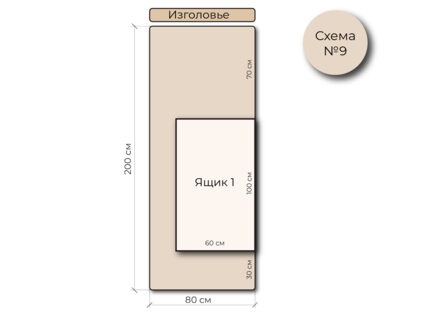 Кровать Mr.Mattress Site Box экокожа White 180х195