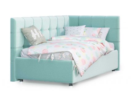 Кровать Nuvola Sabina угловая Velutto 14 180х200