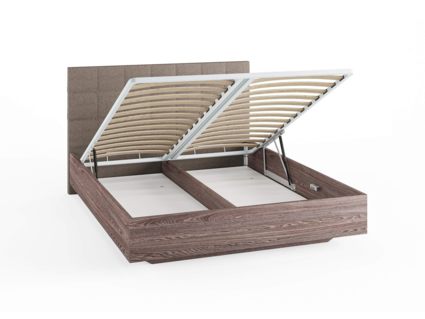 Кровать Сонум Luiza Ясмунд + Рогожка Льняная (с подъемным механизмом) 90х190