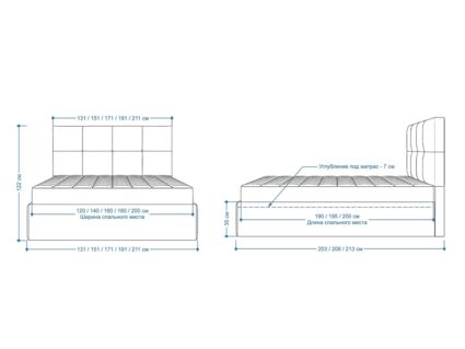 Кровать Lonax Алегра велюр Dolly-13 (с основанием) 120х190