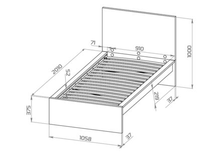 Кровать Гуд Лакк Варма Сэнг 160х200