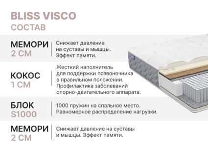 Матрас Димакс Bliss Visco 120х190