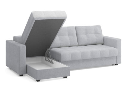 Диван Сонум Megapolis угловой Микровелюр	светло-серый Длина 260 см