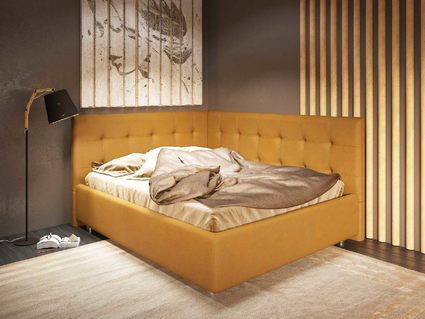 Кровать Nuvola Sabina угловая Velutto 26 200х190