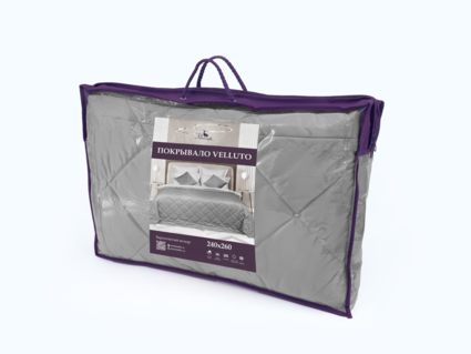 Покрывало Primavelle Velluto графит 240х260