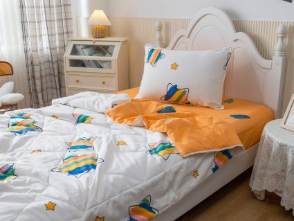 Комплект постельного белья Софи де Марко Листья (желтый) с одеялом 1,5-спальный