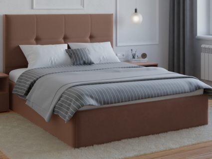 Кровать Lonax Алегра велюр Dolly-13 (с основанием) 120х190