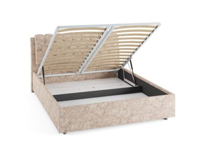 Кровать Сонум Olivia Рогожка Мокко (с подъемным механизмом) 140х200