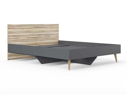 Кровать Сонум Ines Ясень ориноко + графит 160х200
