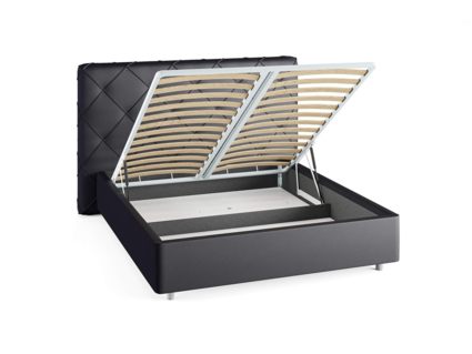 Кровать Сонум Manhattan Экокожа Коричневый (с подъемным механизмом) 90х190