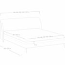Кровать Сонум Rosa Микровелюр Терракотовый 180х200