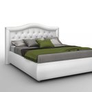 Кровать Sleeptek Premier 6 Экокожа White (с подъемным механизмом) 180х190