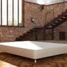 Кровать Mr.Mattress Fine Box экокожа Beige 140х190