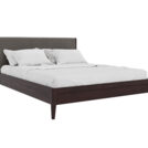 Кровать Rivi Ruby Wood Дымчатый темный дуб/Рогожка Step 5 160х200